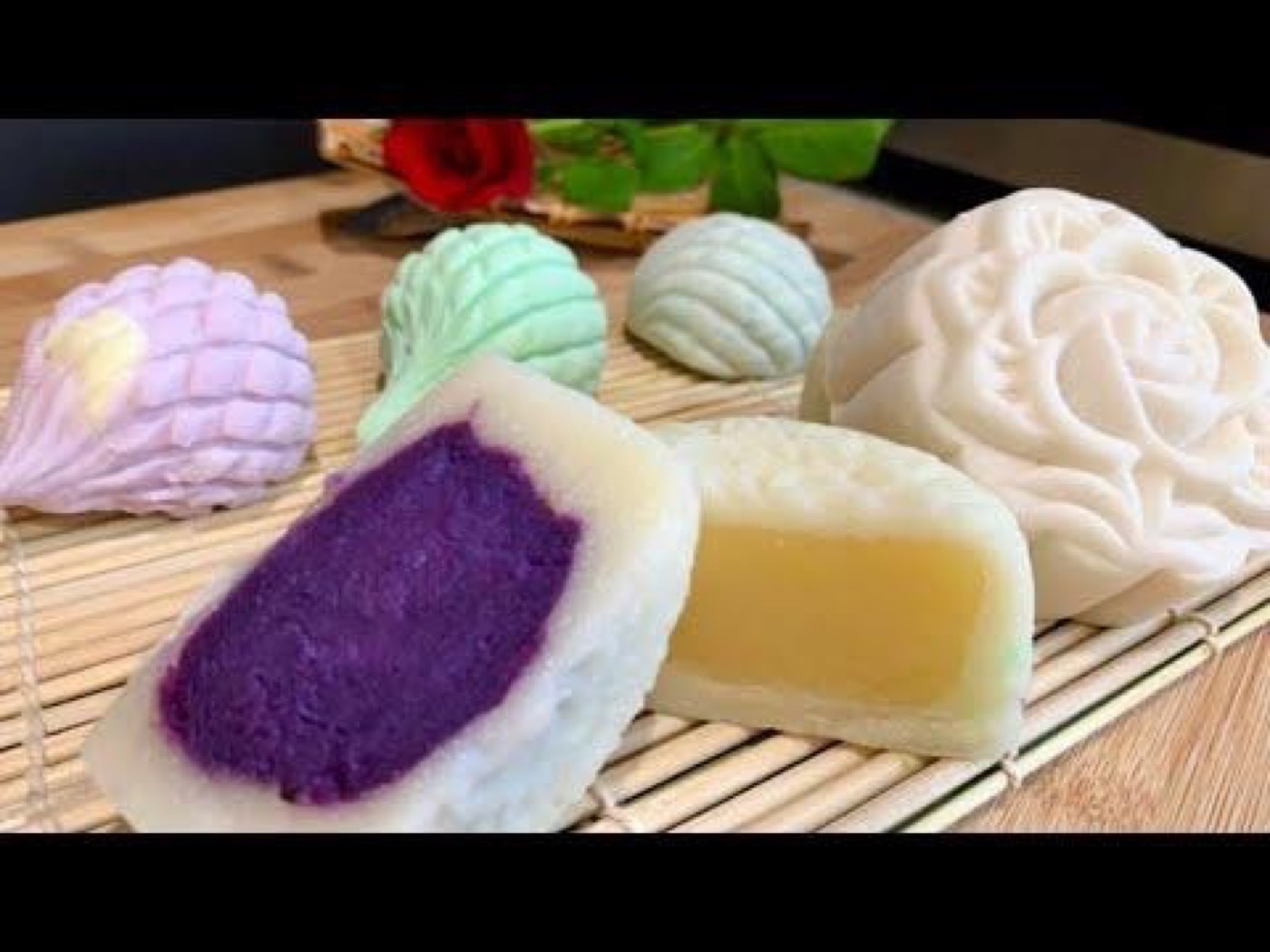 Cách làm bánh dẻo nhân khoai lang lá dứa ăn kiêng