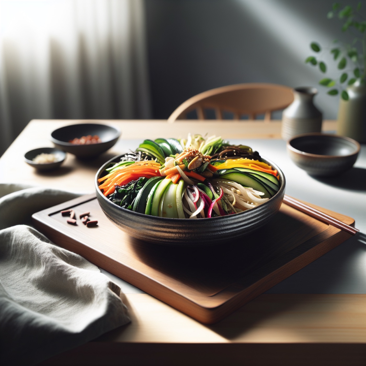 Korean Spring Greens Bibimbap with Gochujang and Soft-Boiled Egg