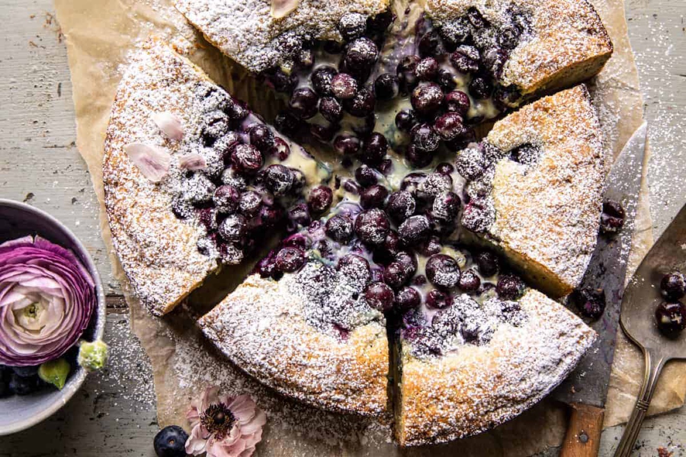 Blueberry Lemon Poppy Seed Crème Cake (Easy Spring Brunch Cake)