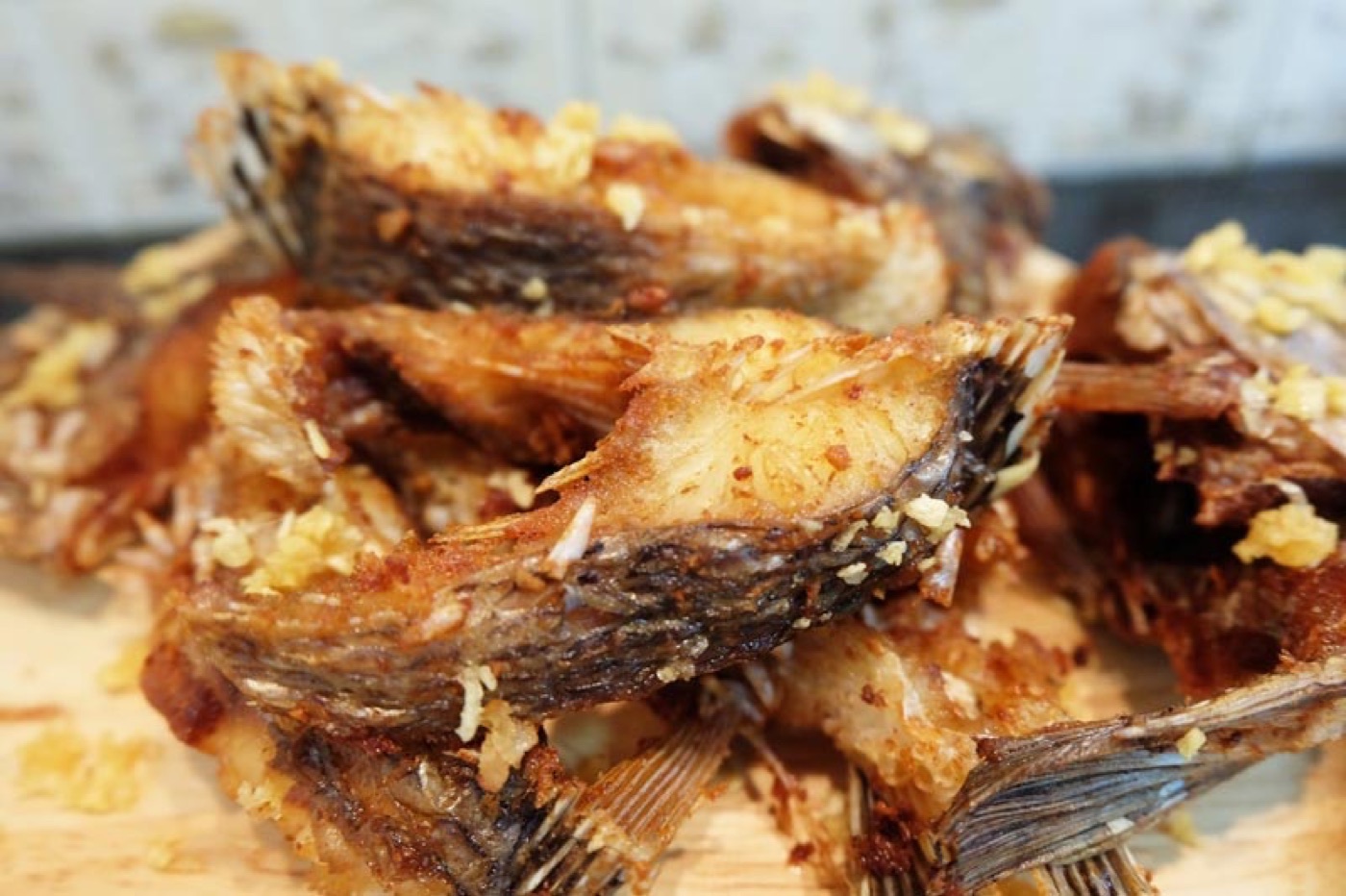 Thai Garlic Fried Tilapia (Pla Tod Kratiem) – Crispy Fish with Just 4 Ingredients